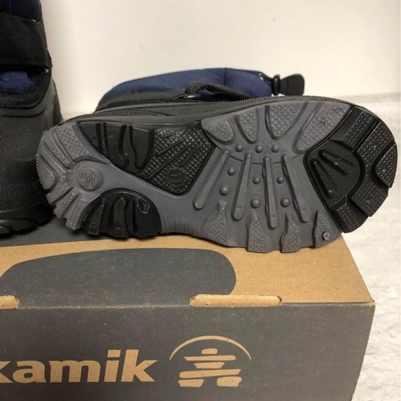 NWT Boys Toddler Kamik Rocket Navy Blue Winter Snow Boots Waterproof sz 10 & 11 - Picture 6 of 6